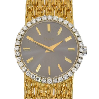 Lot 201 - An 18ct gold Piaget wristwatch