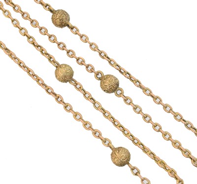 Lot 98 - A 9ct gold chain necklace