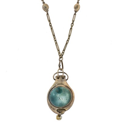 Lot 78 - A Murrle Bennett & Co silver enamel necklace