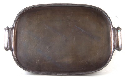 Lot 98 - A large silver plated tray