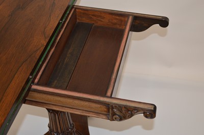 Lot 301 - William IV Rosewood Fold Over Card Table