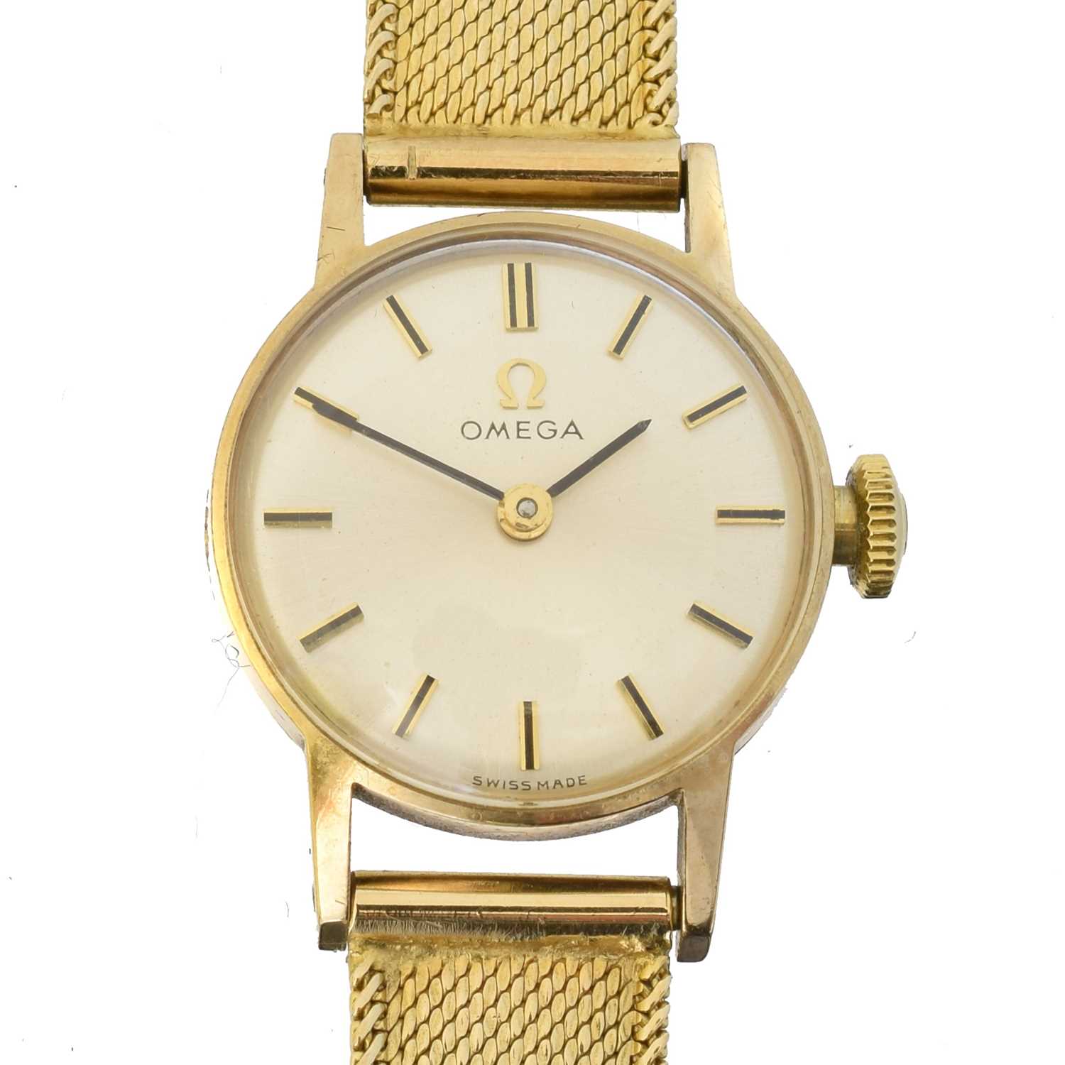 Lot 193 - A 9ct gold Omega wristwatch