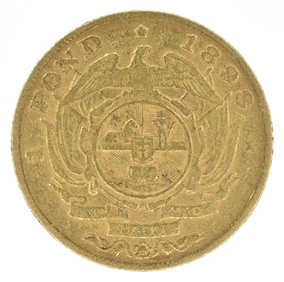 Lot 79 - South Africa, One Pond (Pound), 1898.