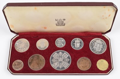 Lot 20 - Royal Mint, Queen Elizabeth II, 1953, Coronation Specimen Proof Coin Set.