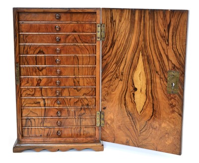 Lot 287 - Olive Wood Miniature Collectors Cabinet