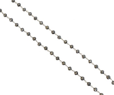 Lot 83 - A black diamond necklace