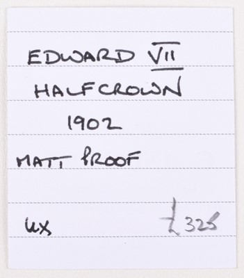 Lot 50 - King Edward VII, Halfcrown, 1902, Matt Proof.