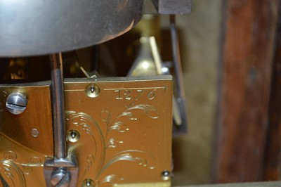 Lot 262 - George III Mahogany gilt brass mounted table clock