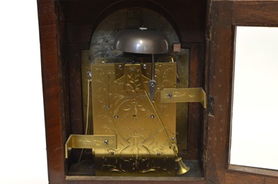 Lot 262 - George III Mahogany gilt brass mounted table clock