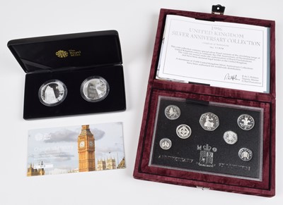 Lot 5 - Two Royal Mint Silver Proof Coin sets (2).