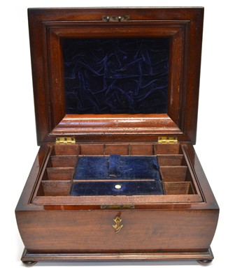 Lot 272 - 19th Century Mahogany Sewing Box