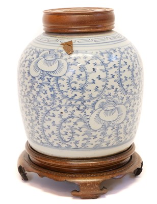 Lot 215 - Chinese ginger jar