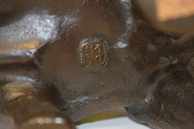 Lot 83 - Japanese bronze figure of an elephant