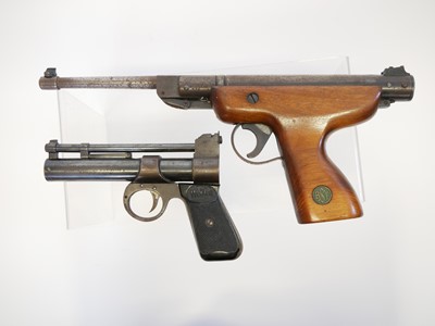 Lot Webley Junior air pistol and a Diana air pistol