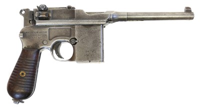 Lot 40 - Deactivated German Mauser 7.63 Schnellfeuer 'Broom handle' machine pistol