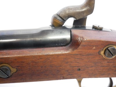 Lot 147 - Parker Hale percussion two band .577 rifled carbine LICENCE REQUIRED