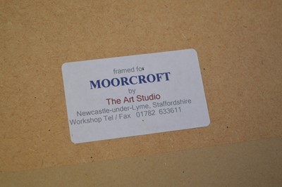 Lot 48 - Moorcroft Kingfisher Framed Plaque