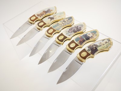 Lot 455 - Six Franklin Mint collector knives