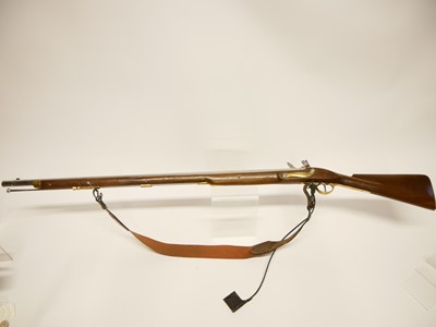 Lot 144 - Reproduction flintlock Indian made .750 Brown Bess musket / shotgun LICENCE REQUIRED
