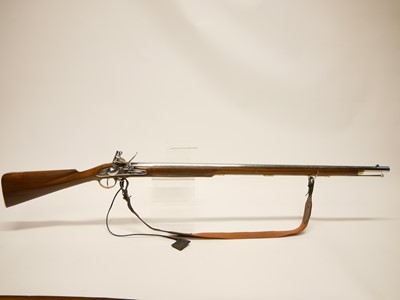 Lot 144 - Reproduction flintlock Indian made .750 Brown Bess musket / shotgun LICENCE REQUIRED