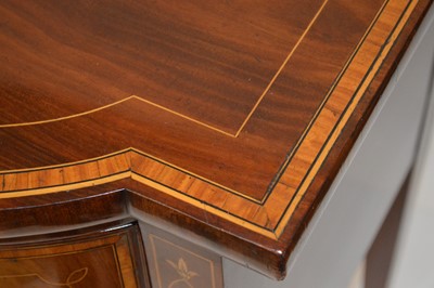 Lot 357 - George III Mahogany Sheraton Style Sideboard