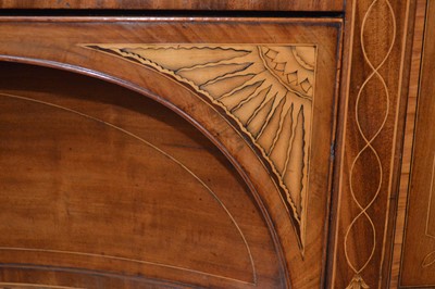 Lot 357 - George III Mahogany Sheraton Style Sideboard