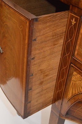 Lot 357 - George III Mahogany Sheraton Style Sideboard