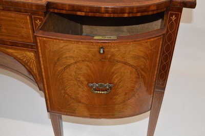 Lot 357 - George III Mahogany Sheraton Style Sideboard