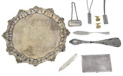 Lot 96 - A selection of silver