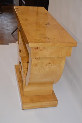 Lot 114 - Art Deco Style Maple Console Table