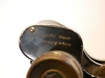 Lot 496 - Pair of German WWII era field glasses or binoculars