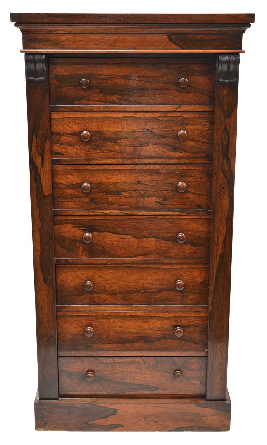 348 - Victorian Rosewood Wellington Chest