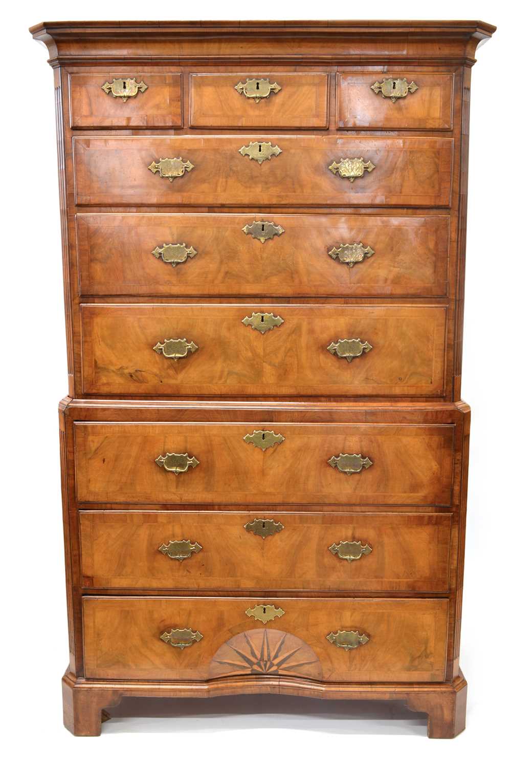 Lot 316 - George I Walnut Chest on Chest