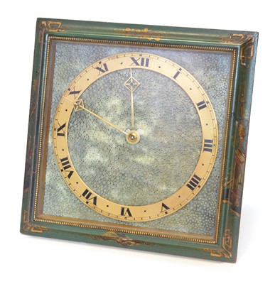 Lot 268 - Late 19th Century Shagreen Strut Clock