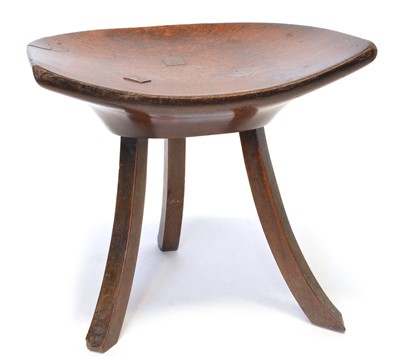 Lot 65 - Liberty & Co. 'Thebes II' oak stool