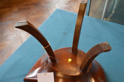 Lot 65 - Liberty & Co. 'Thebes II' oak stool