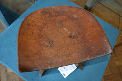 Lot 65 - Liberty & Co. 'Thebes II' oak stool