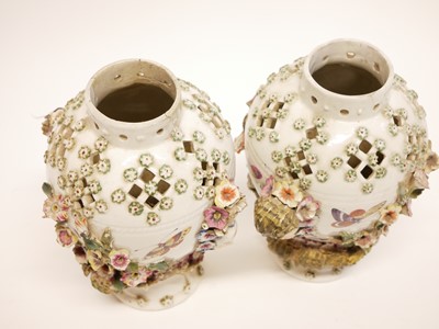 Lot 207 - Pair of late 18th century Derby vases