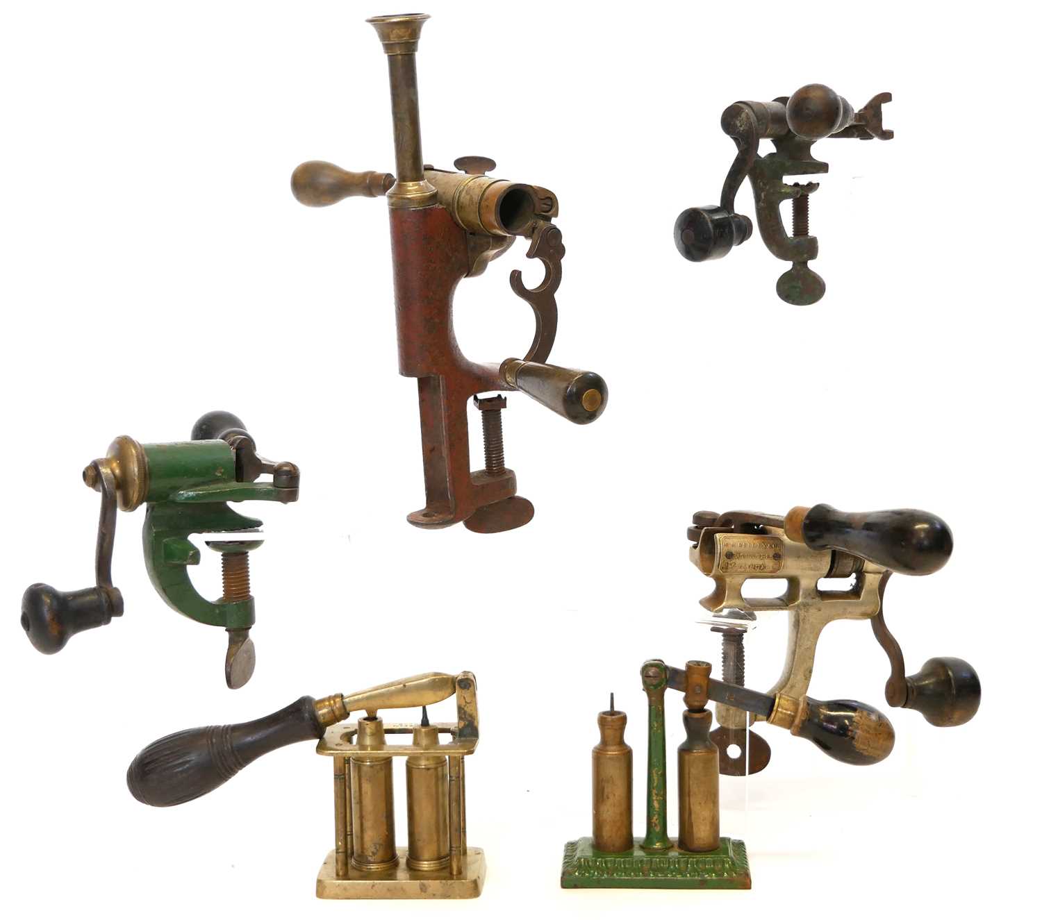 Lot 274 - Good collection of shotgun reloading tools