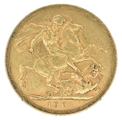 Lot 186 - Queen Victoria, Sovereign, 1901, Perth Mint.