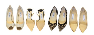 Lot 212 - Four pairs of Jimmy Choo heels