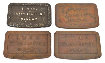 Lot 13 - Collection of Railwayana to include generator covers, numberplates and Two 'English Electric' plates