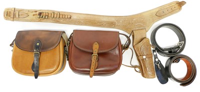 Lot 289 - Collection of shooting leather work