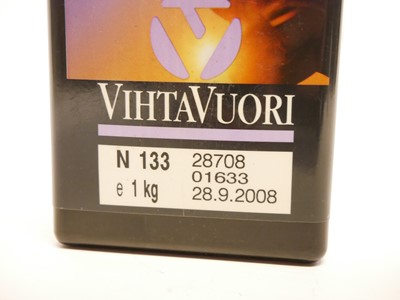 Lot 384 - VihtaVuori smokeless powder N133 1kg LICENCE REQUIRED