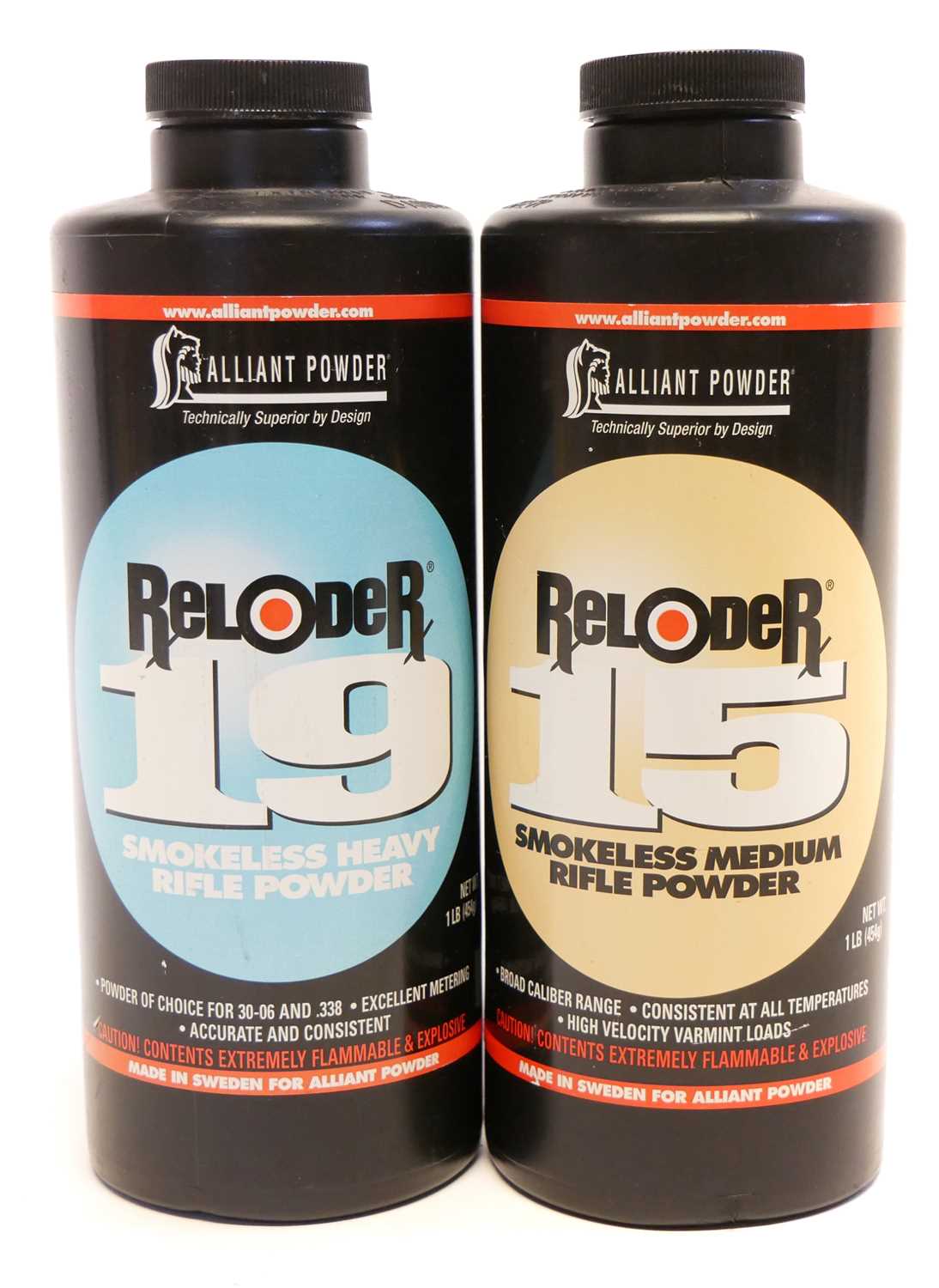 Lot 388 - Two tubs of Alliant nitro powder LICENCE REQUIRED