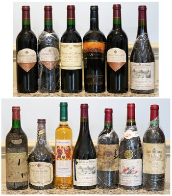 Lot 1 - 12 bottles Mixed Lot Assorted Red Table Wine plus 1 half bottle of Dessert Wine