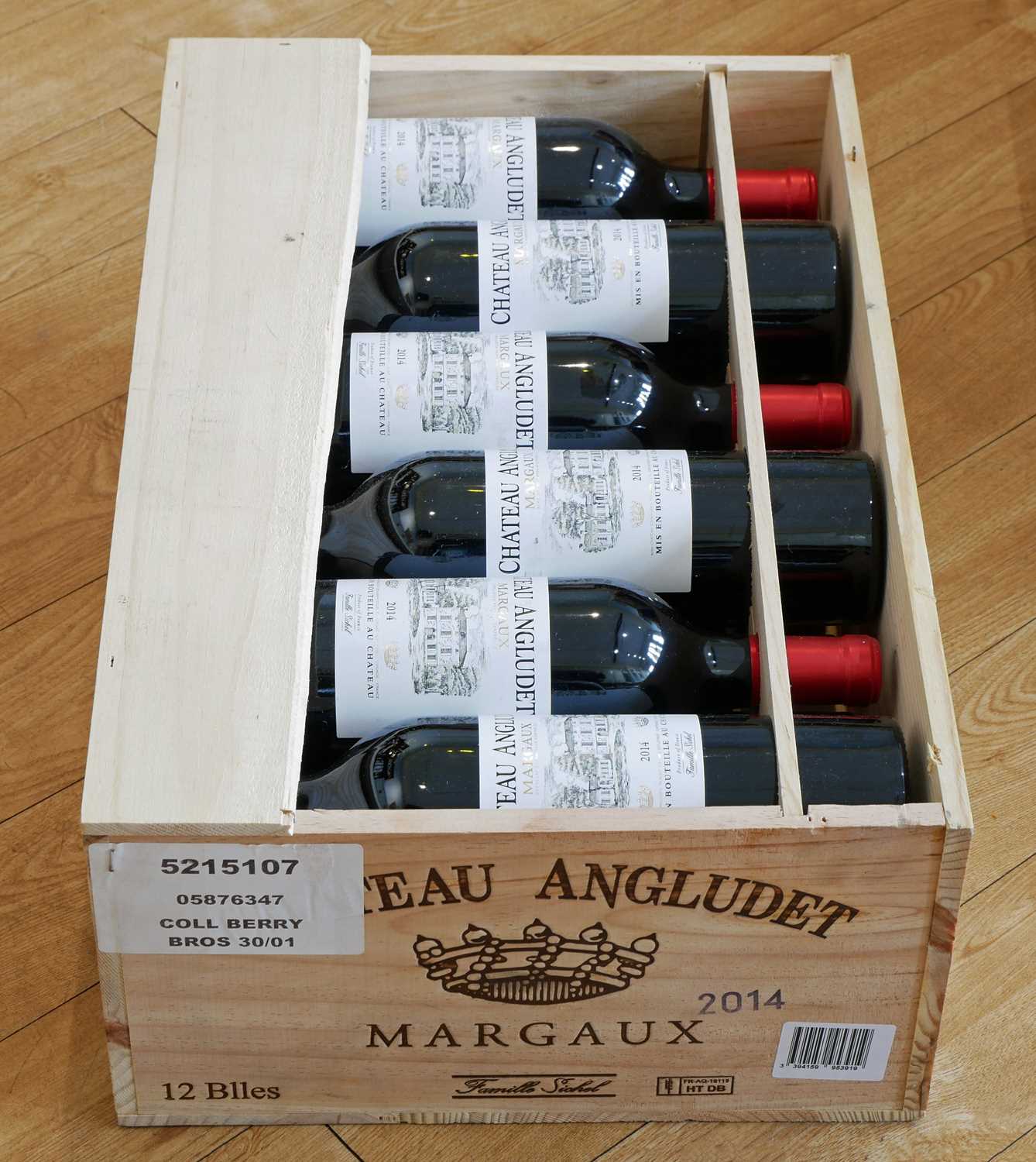 Lot 11 - 12 bottles in previously unopened OWC Chateau Angludet Cru Bourgeois Margaux 2014