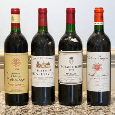 Lot 6 - 4 bottles mixed Lot Fine, mature and Classified Growth Claret