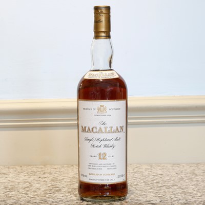 Lot 53 - 1 Litre bottle Macallan 12 yo ‘Sherry Cask’