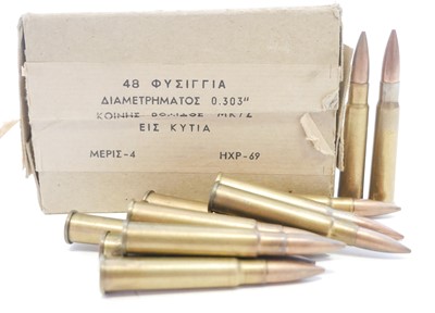 Lot 317 - Sixty .303 rifle rounds LICENCE REQUIRED
